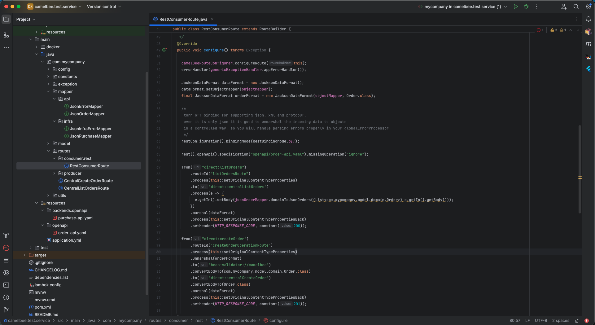 Camel Consumer Routes