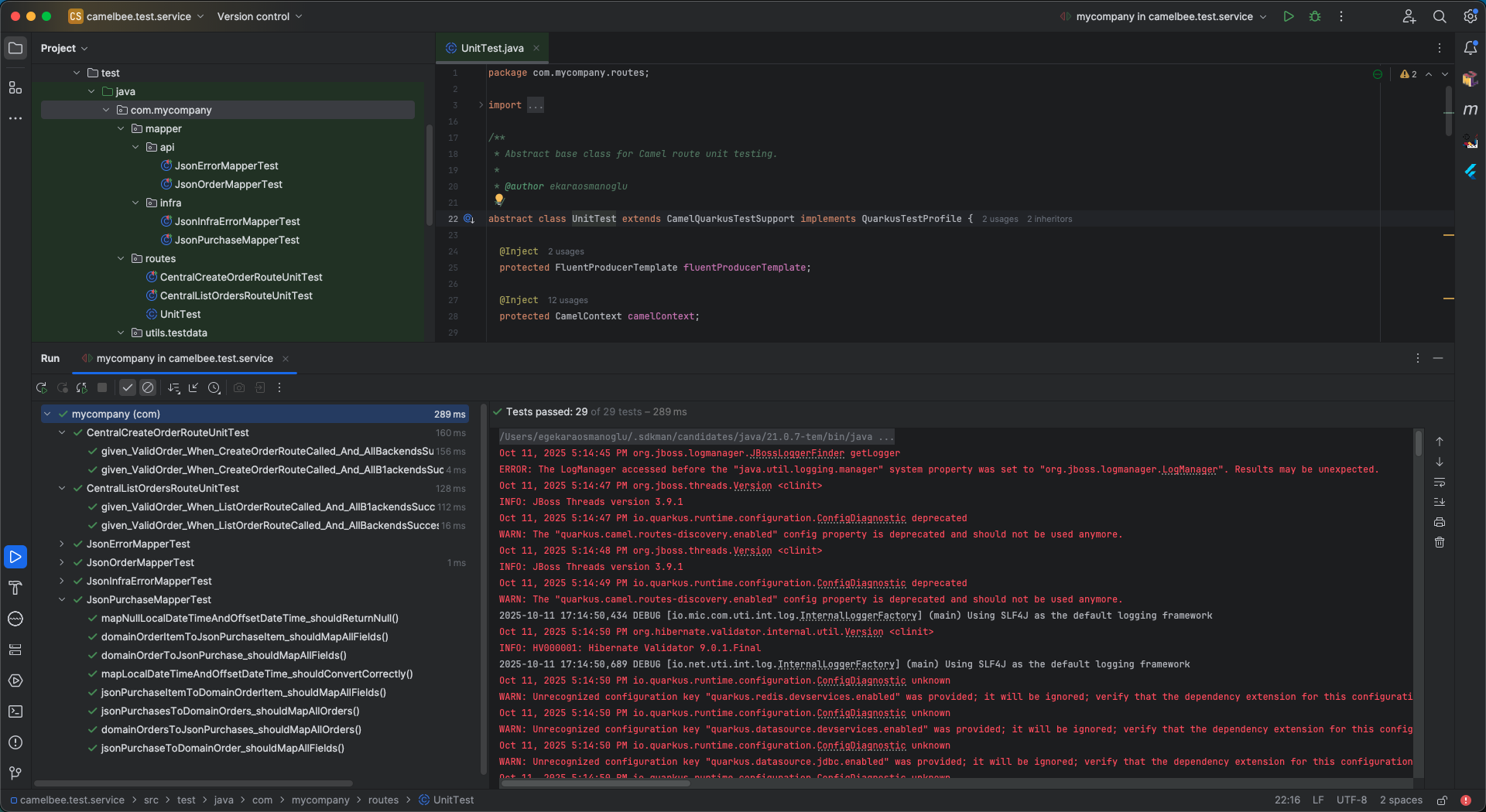 Running Integration Tests
