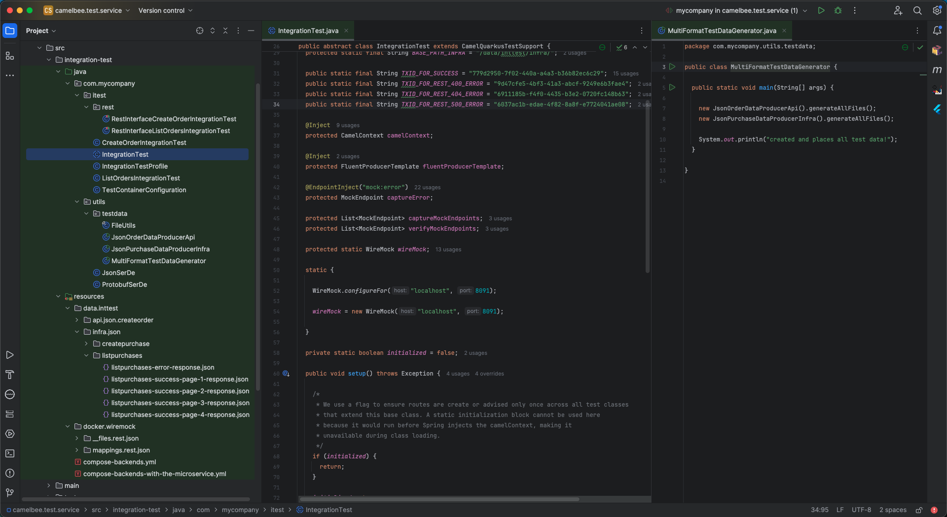 Integration Test Structure