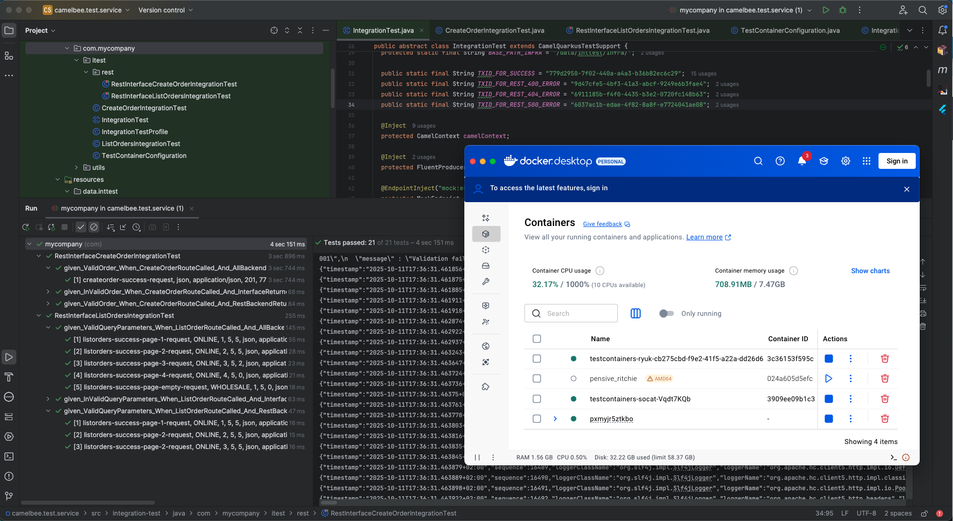 Running Integration Tests